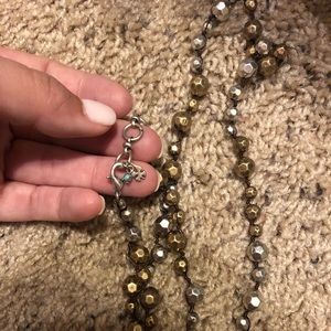 Lucky Brand mixed metals necklace.